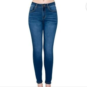 Wax Jean Collection Basic Stretchy Skinny Blue Jeans Pants